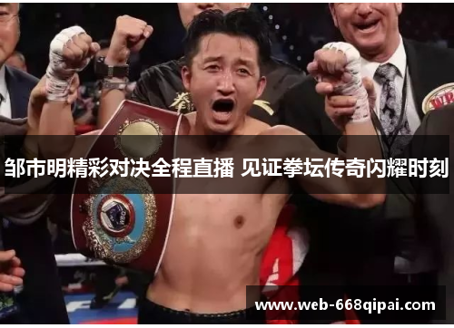 邹市明精彩对决全程直播 见证拳坛传奇闪耀时刻